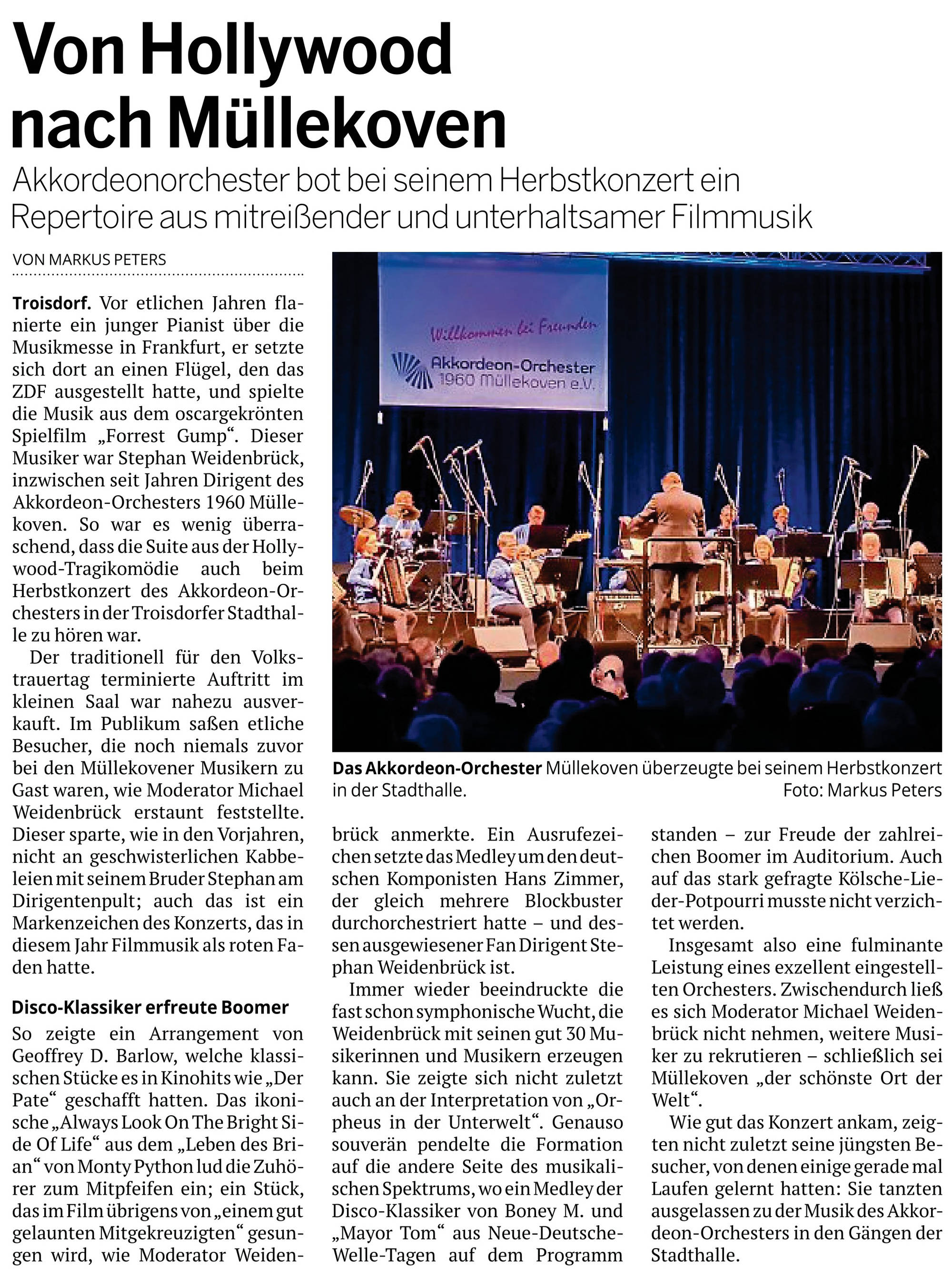 2025 Herbstkonzert Rundschau 18.11.2025